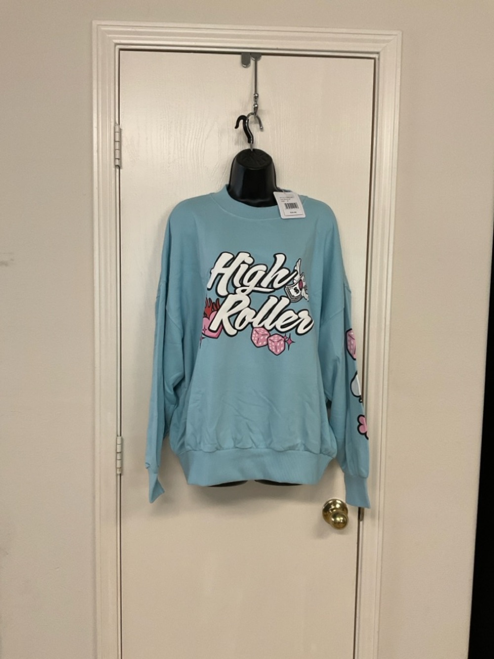 ‼️Price for 1-Only‼️High Roller Graphic Sweatshirt - Light Blue